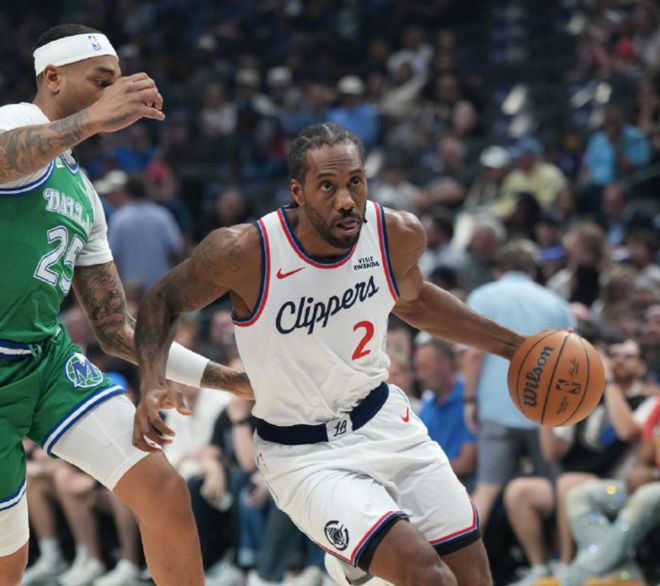 伦纳德伤退复出率队取胜 加兰德单场41分助快船