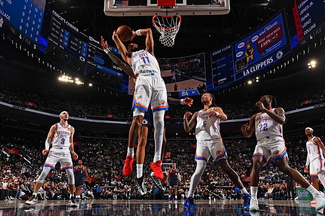 雷霆7连胜锁定西部第一 乔21分成关键先生